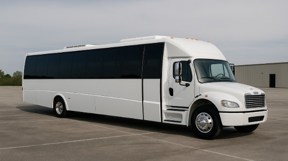 Exterior of Charter Bus Company Keller's 35 Passenger Minibus in Keller