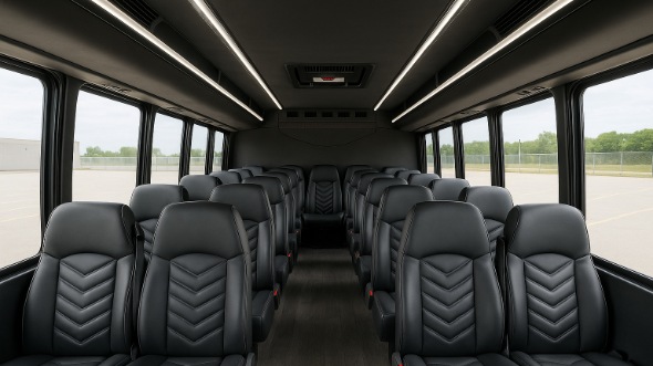 keller 18 passenger minibus inside