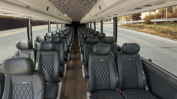 keller 25 passenger minibus inside