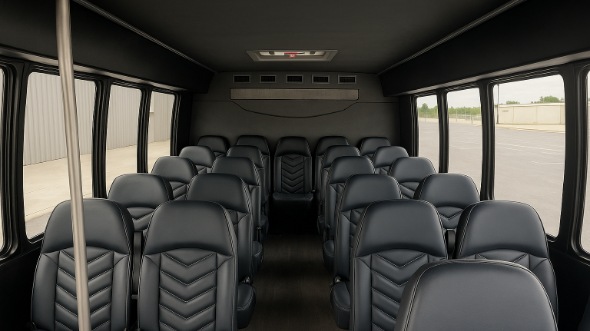 keller 30 passenger minibus inside