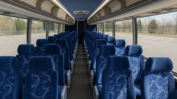 keller 50 passenger charter bus inside