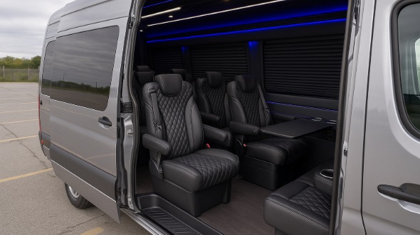 keller sprinter van with driver interior